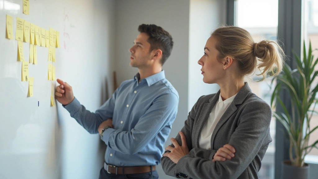 Два профессионала решают проблему, используя творческое мышление