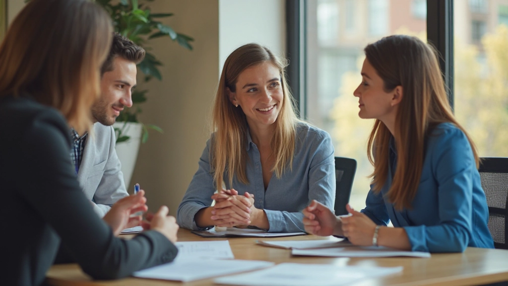 Команда коллег обсуждает эмоциональные вызовы и оказывает друг другу поддержку